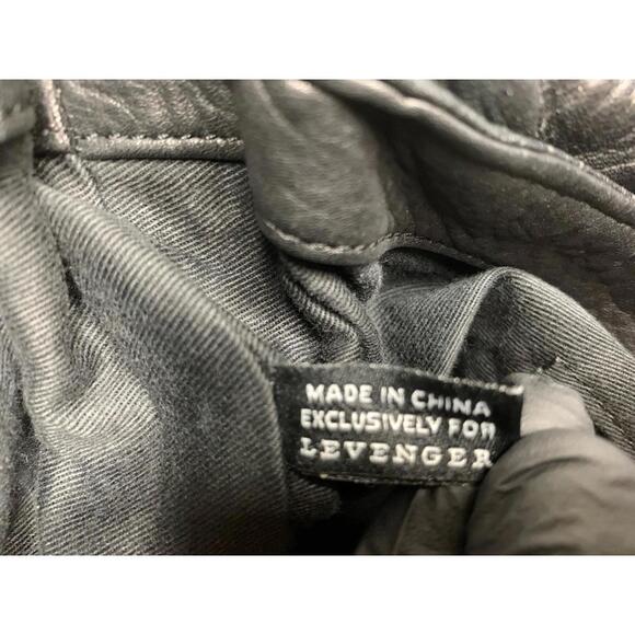 Levenger Black Large Leather Flap Messenger Commuter Bag P81 - Picture 15 of 15